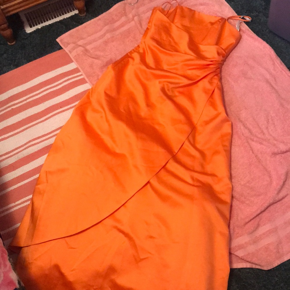 David’s bridal kids bridesmaid dress 🧡🧡